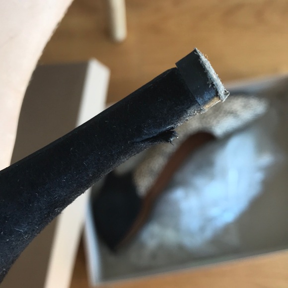 Madewell Maddie mohair speckled suede heels - Picture 6 of 10